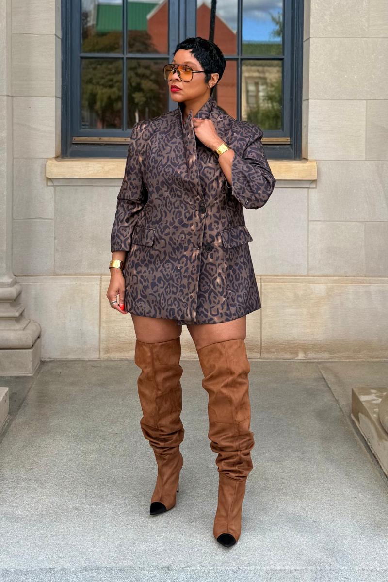 Boyfriend Leopard | Blazer