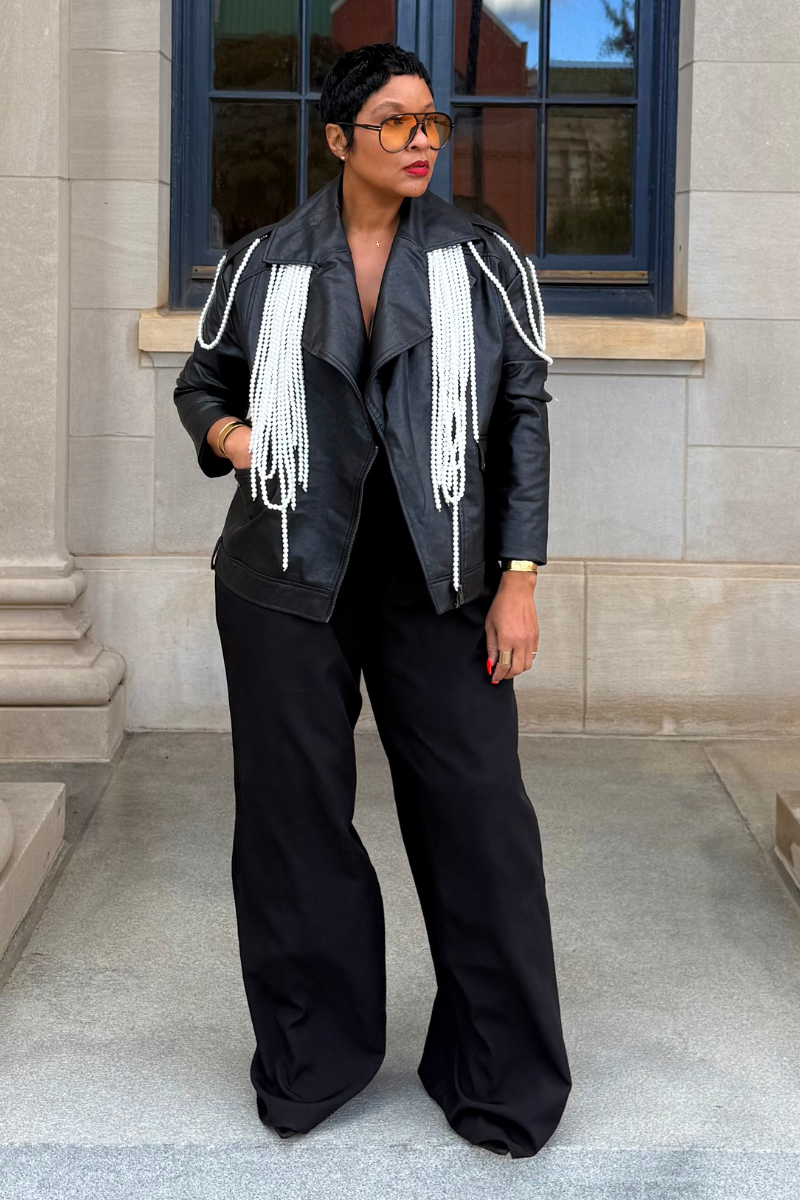 Mother Of Pearl | Vegan Leather Biker