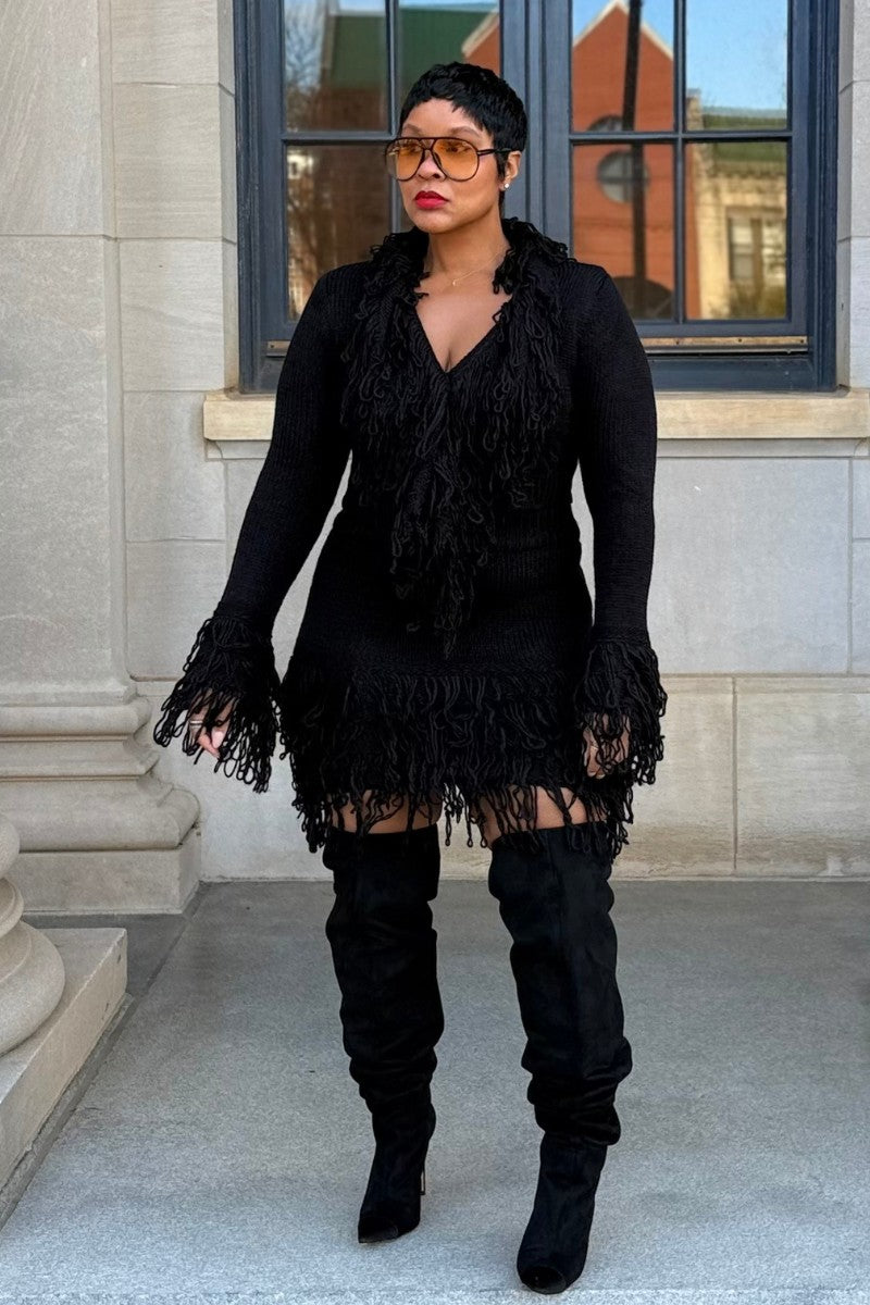 Jet Knit | Fringe Set