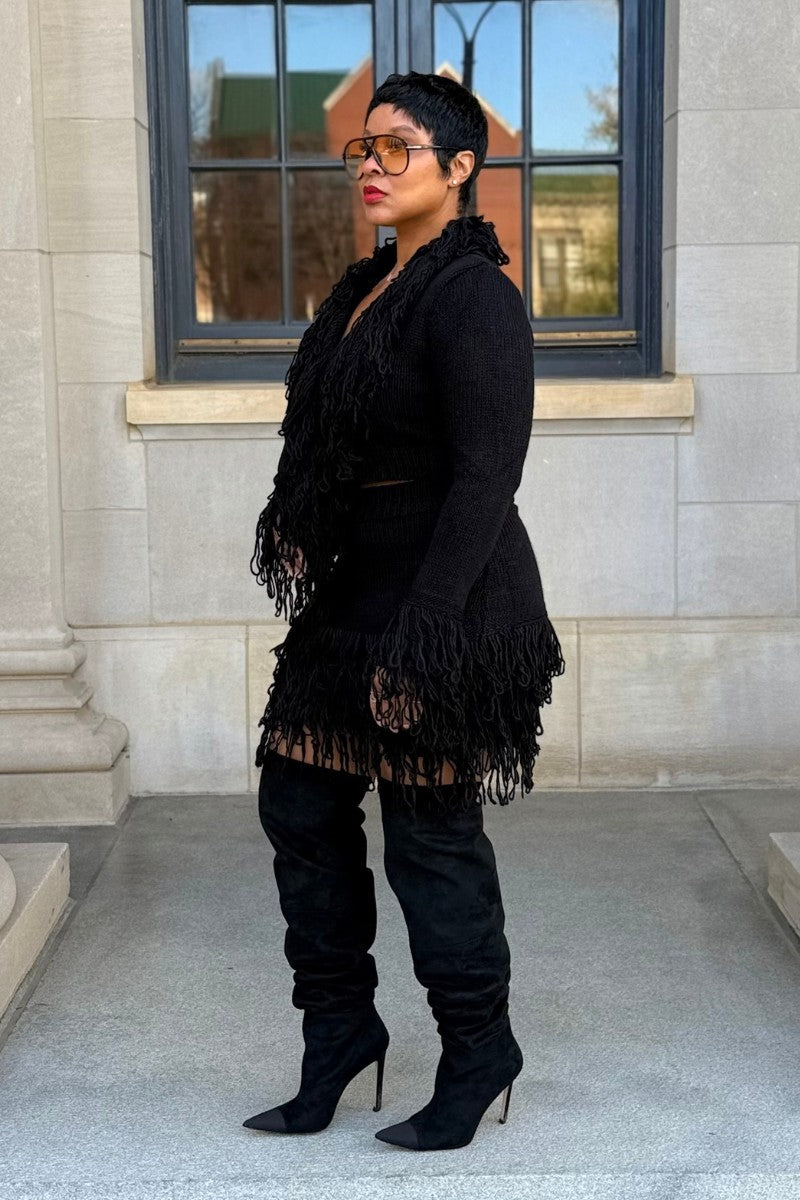 Jet Knit | Fringe Set