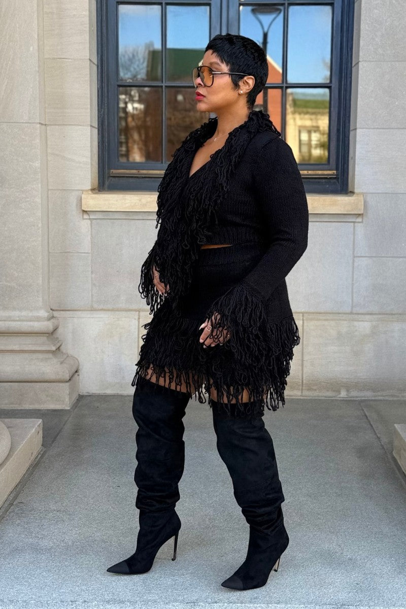 Jet Knit | Fringe Set