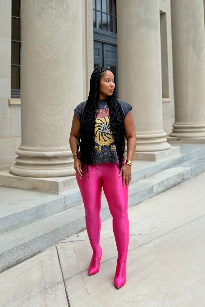 Barbz Pink Stilettos Leggings