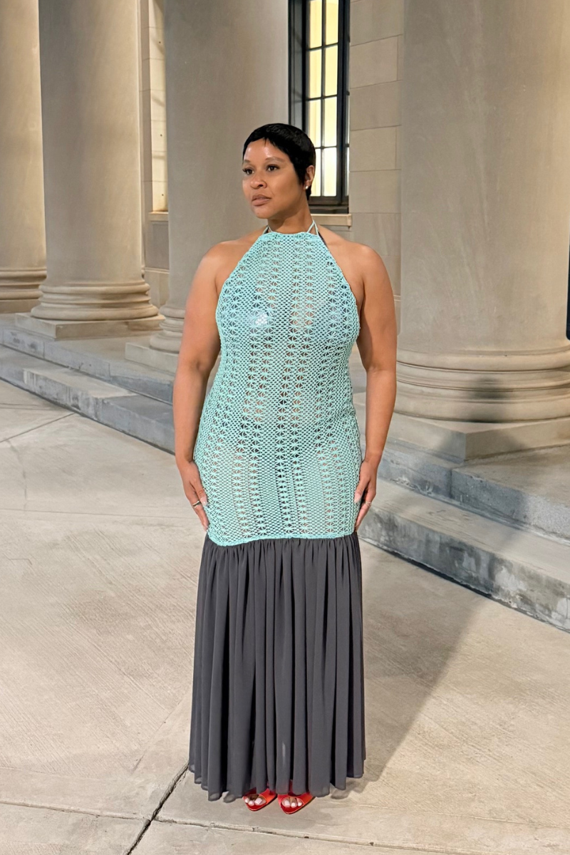 Mermaid Chiffon | Crochet Maxi