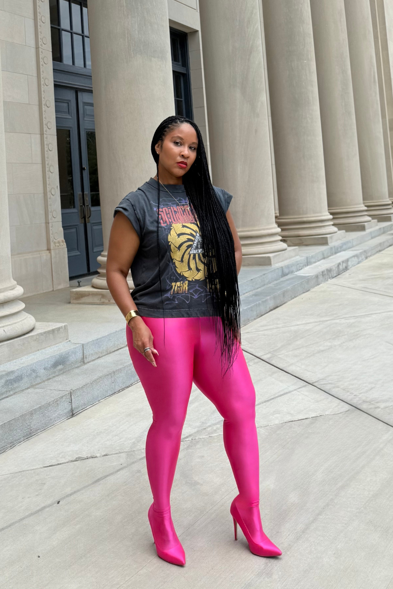 Barbz Pink Stilettos Leggings