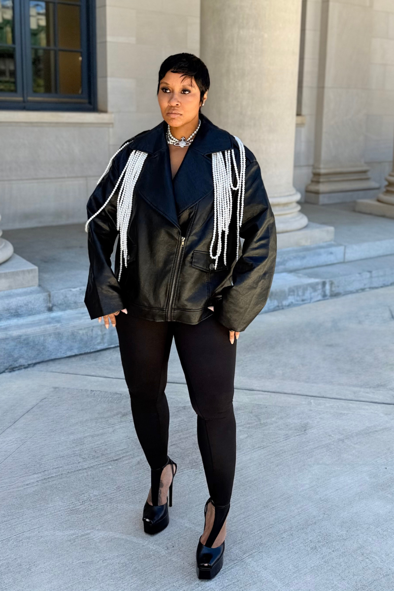 Mother Of Pearl | Vegan Leather Biker