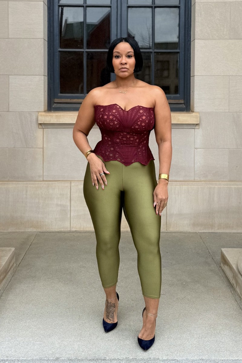 Wine Scallop | Corset