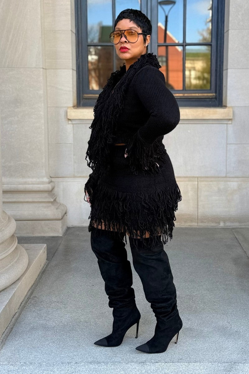 Jet Knit | Fringe Set