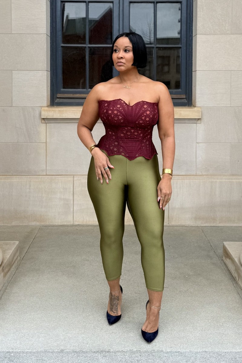 Wine Scallop | Corset