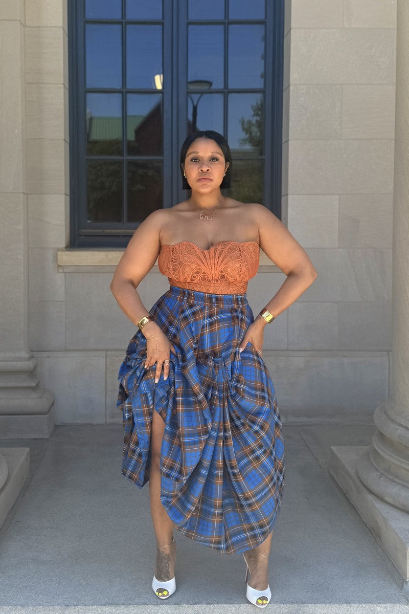 Pumpkin Spice Scallop | Corset