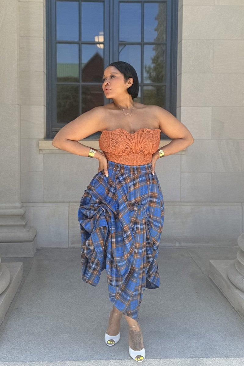 Pumpkin Spice Scallop | Corset