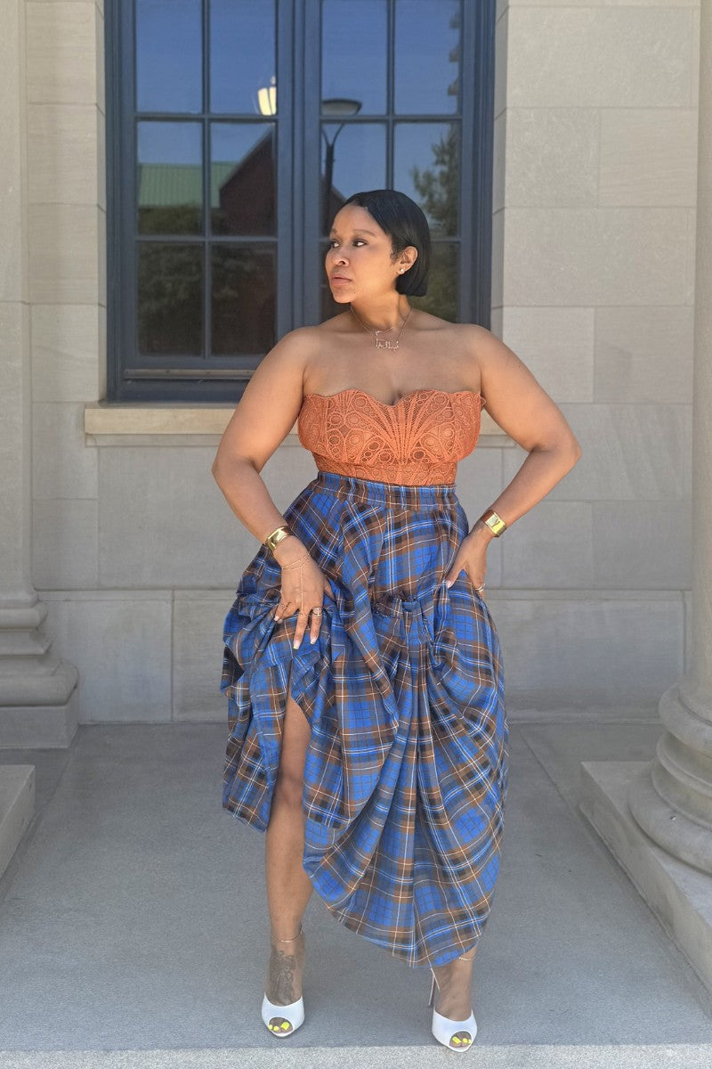 Pumpkin Spice Scallop | Corset