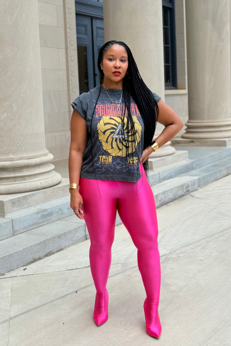 Barbz Pink Stilettos Leggings