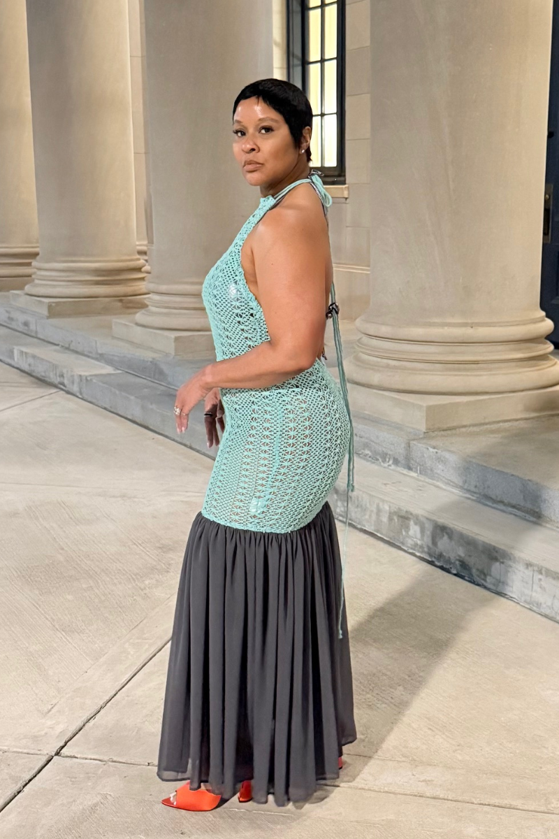 Mermaid Chiffon | Crochet Maxi