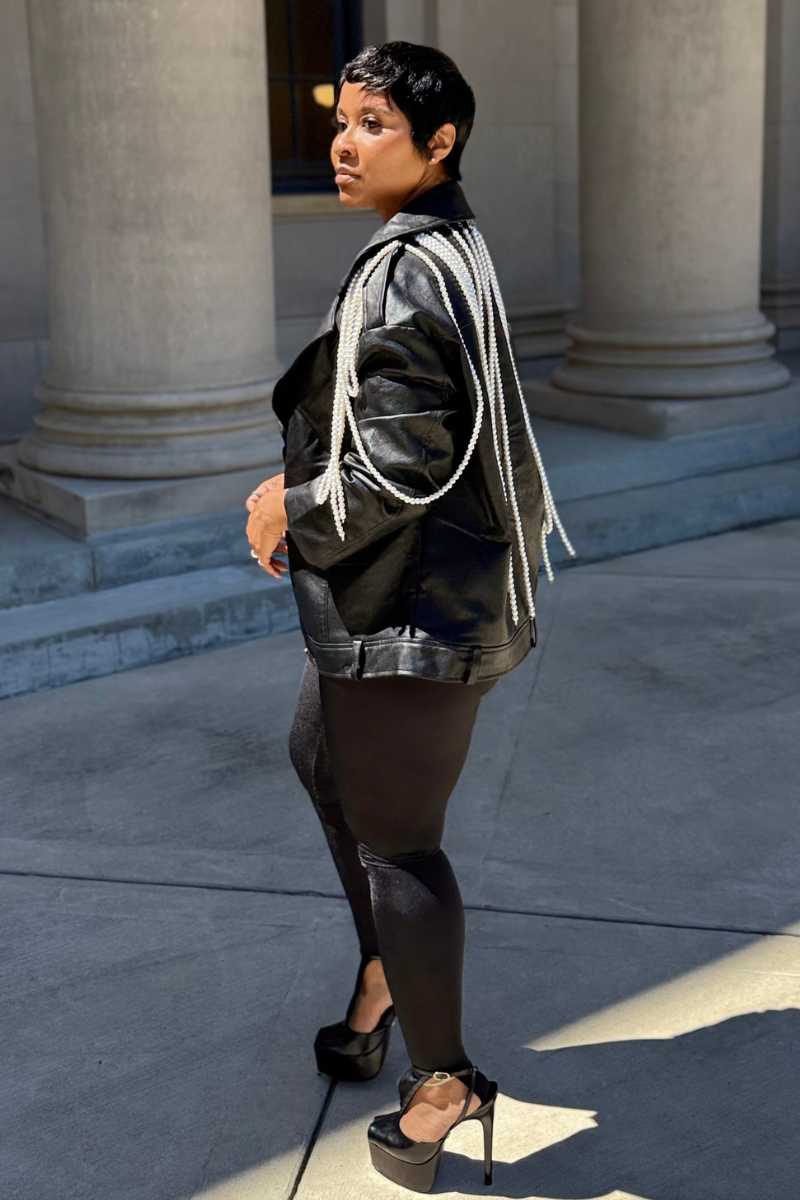 Mother Of Pearl | Vegan Leather Biker