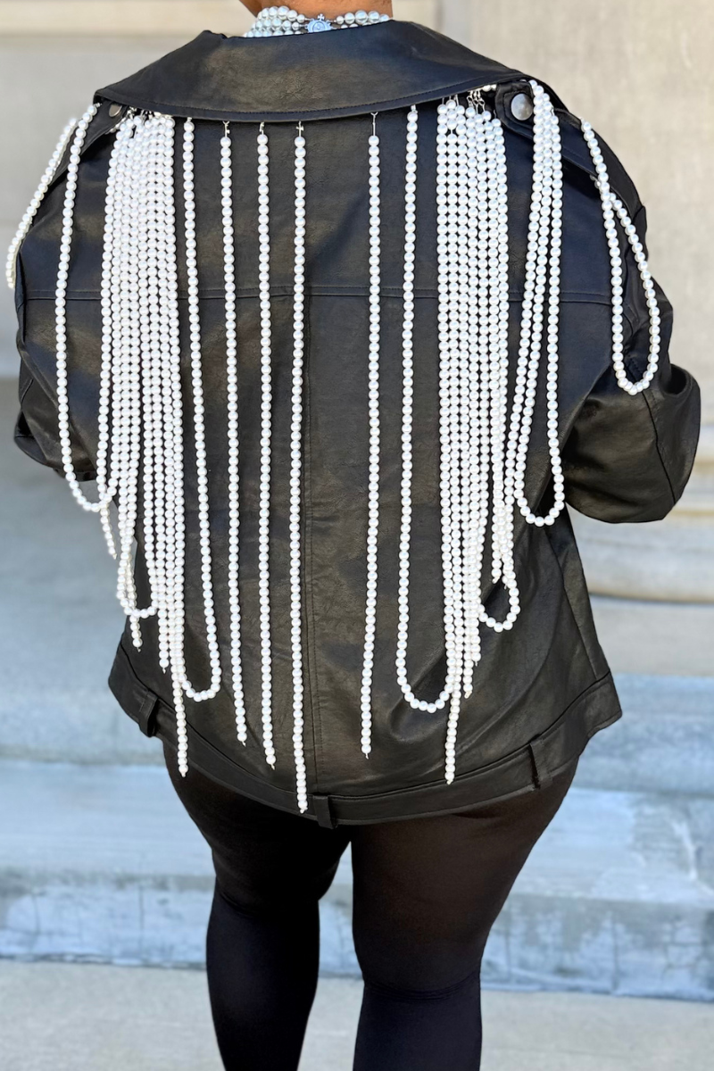 Mother Of Pearl | Vegan Leather Biker